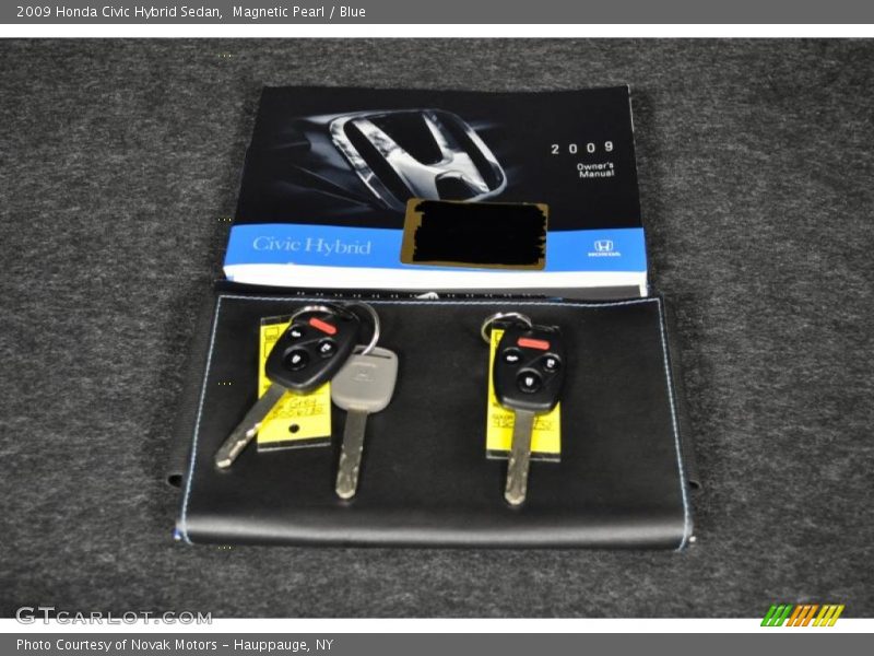 Magnetic Pearl / Blue 2009 Honda Civic Hybrid Sedan