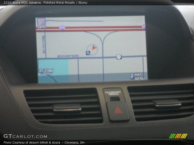 Polished Metal Metallic / Ebony 2010 Acura MDX Advance