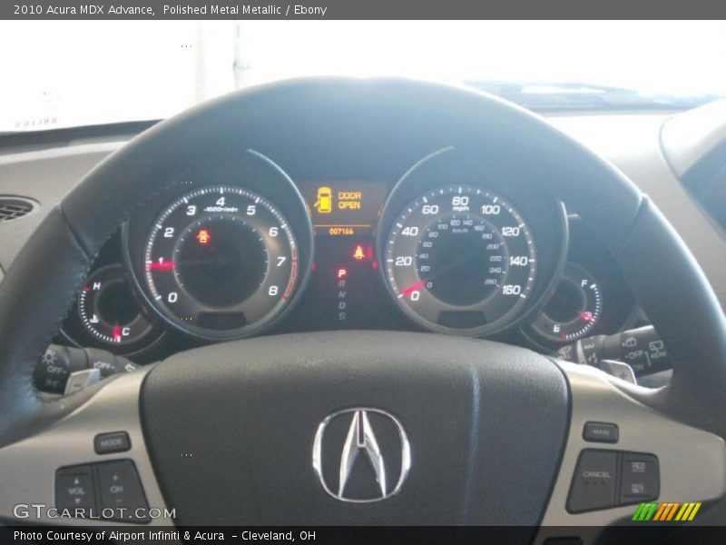 Polished Metal Metallic / Ebony 2010 Acura MDX Advance