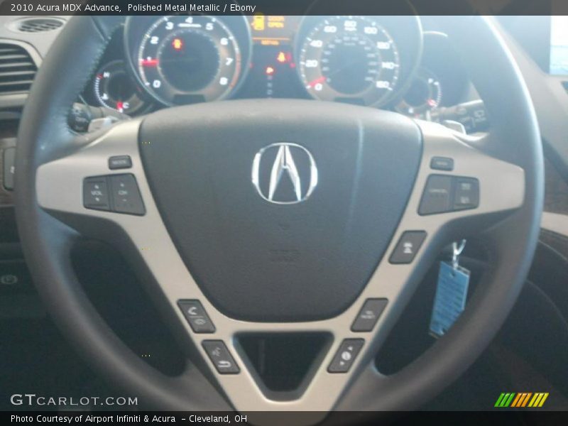 Polished Metal Metallic / Ebony 2010 Acura MDX Advance