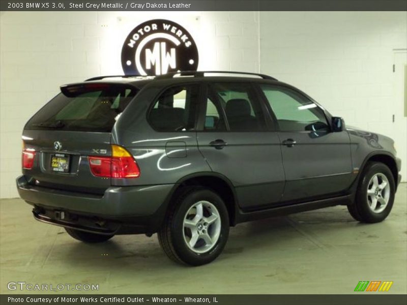 Steel Grey Metallic / Gray Dakota Leather 2003 BMW X5 3.0i