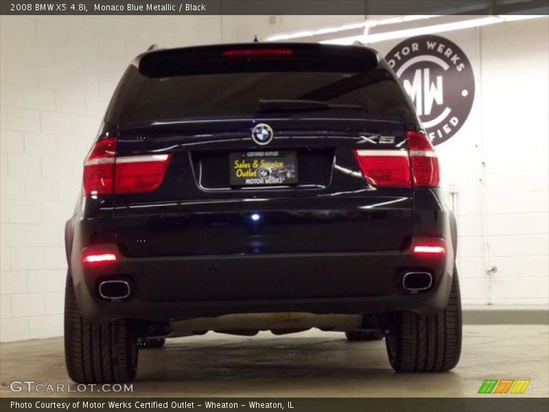 Monaco Blue Metallic / Black 2008 BMW X5 4.8i