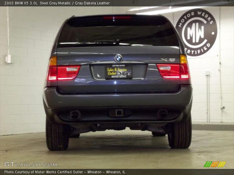 Steel Grey Metallic / Gray Dakota Leather 2003 BMW X5 3.0i