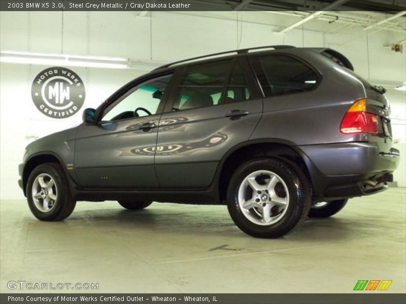 Steel Grey Metallic / Gray Dakota Leather 2003 BMW X5 3.0i