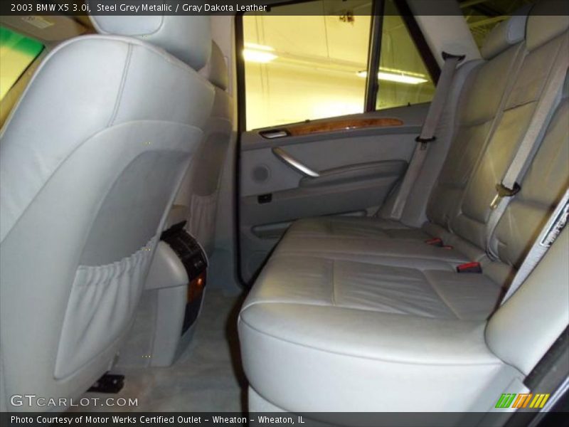 Steel Grey Metallic / Gray Dakota Leather 2003 BMW X5 3.0i