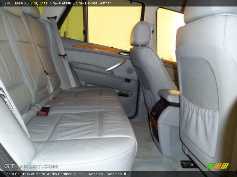 Steel Grey Metallic / Gray Dakota Leather 2003 BMW X5 3.0i