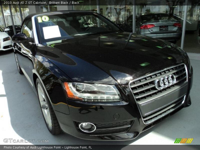 Brilliant Black / Black 2010 Audi A5 2.0T Cabriolet