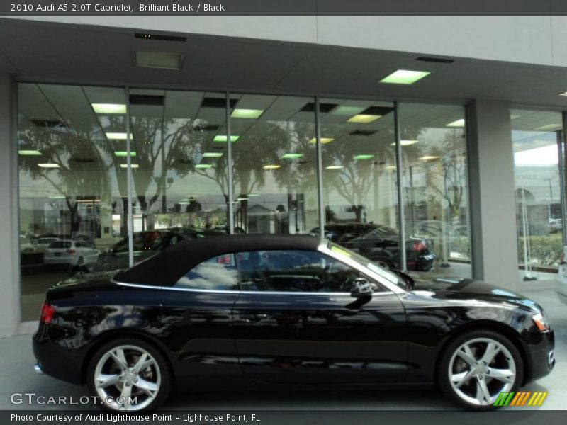 Brilliant Black / Black 2010 Audi A5 2.0T Cabriolet