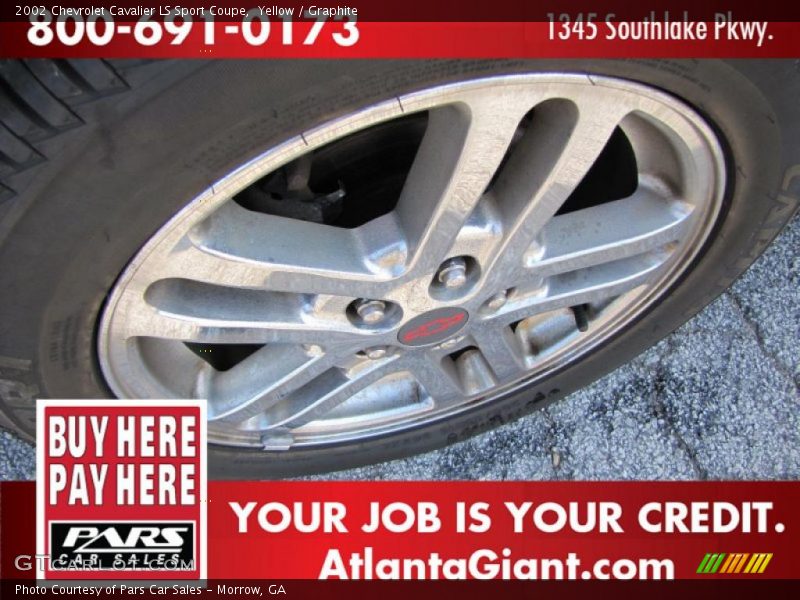Yellow / Graphite 2002 Chevrolet Cavalier LS Sport Coupe