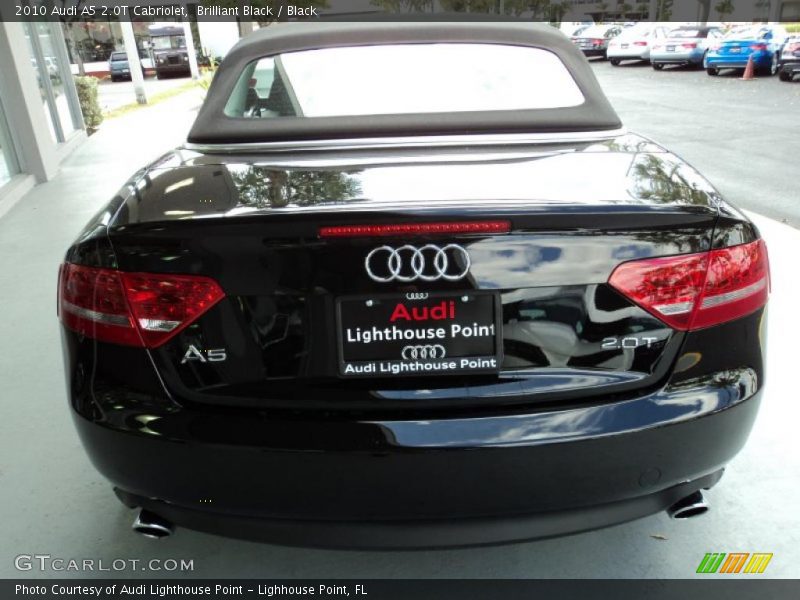 Brilliant Black / Black 2010 Audi A5 2.0T Cabriolet