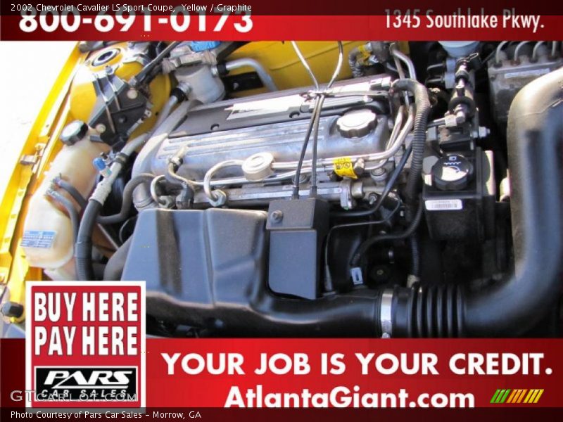 Yellow / Graphite 2002 Chevrolet Cavalier LS Sport Coupe