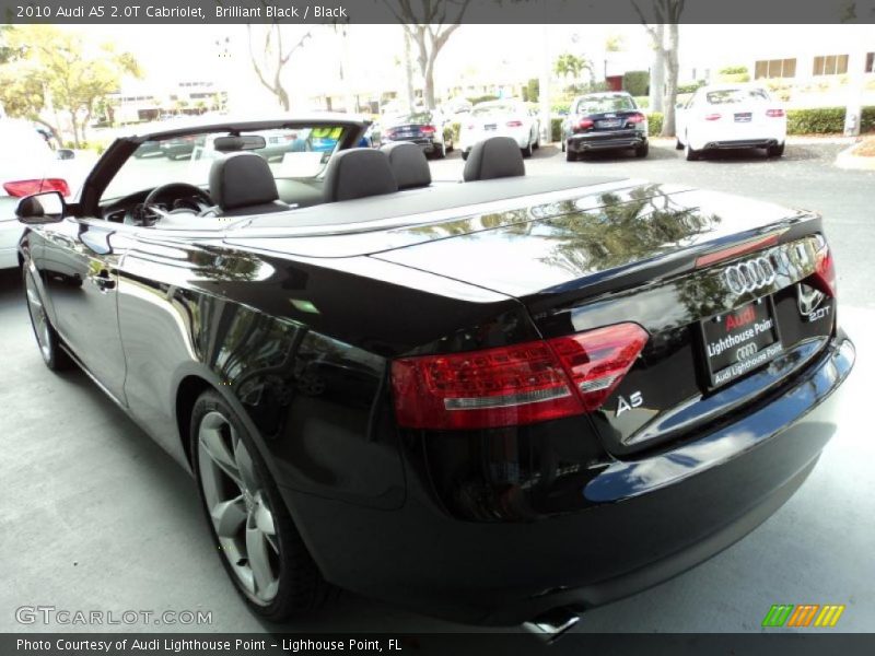 Brilliant Black / Black 2010 Audi A5 2.0T Cabriolet