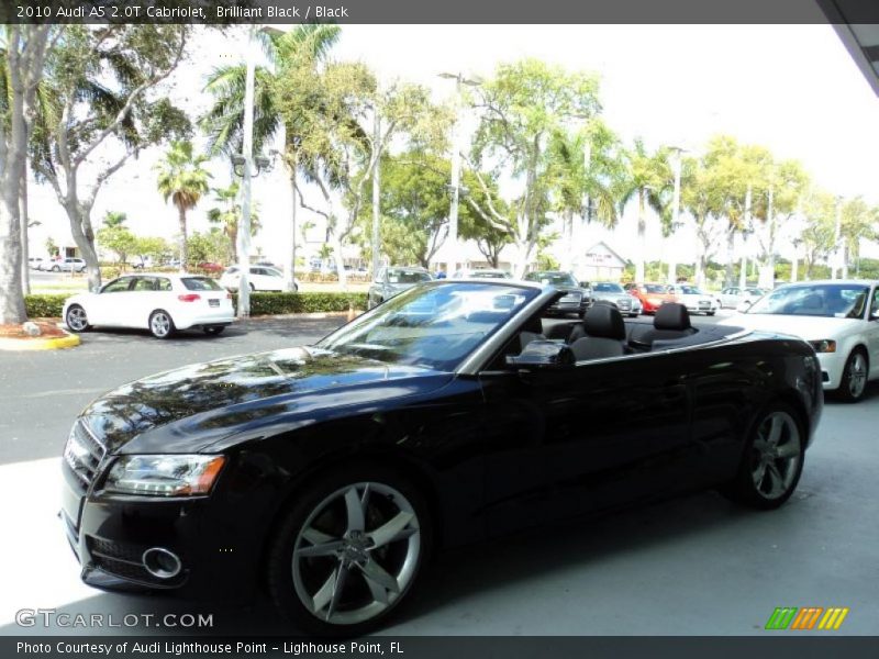Brilliant Black / Black 2010 Audi A5 2.0T Cabriolet