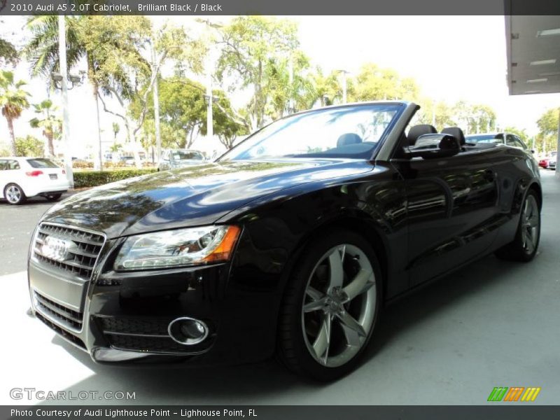 Brilliant Black / Black 2010 Audi A5 2.0T Cabriolet