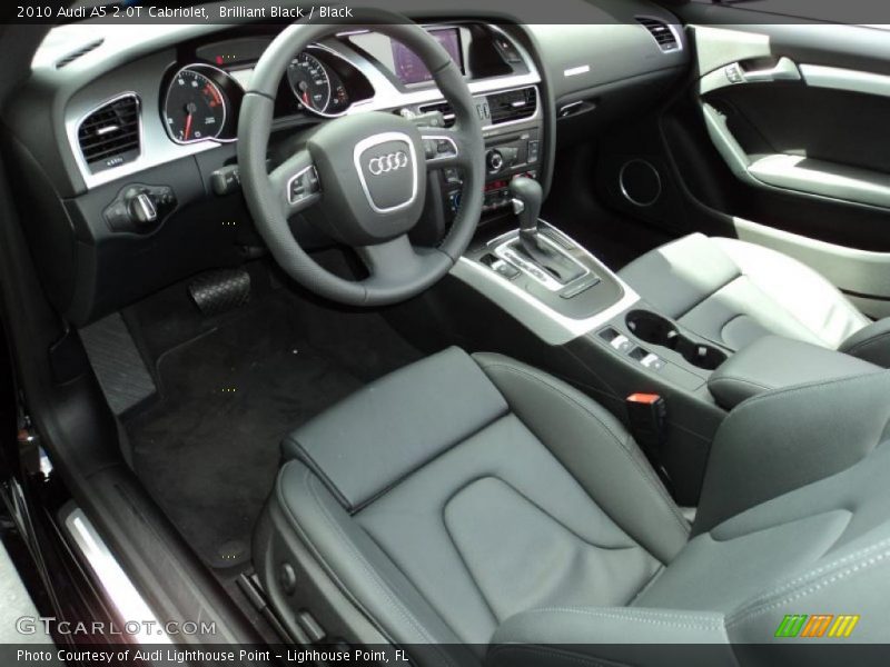 Brilliant Black / Black 2010 Audi A5 2.0T Cabriolet