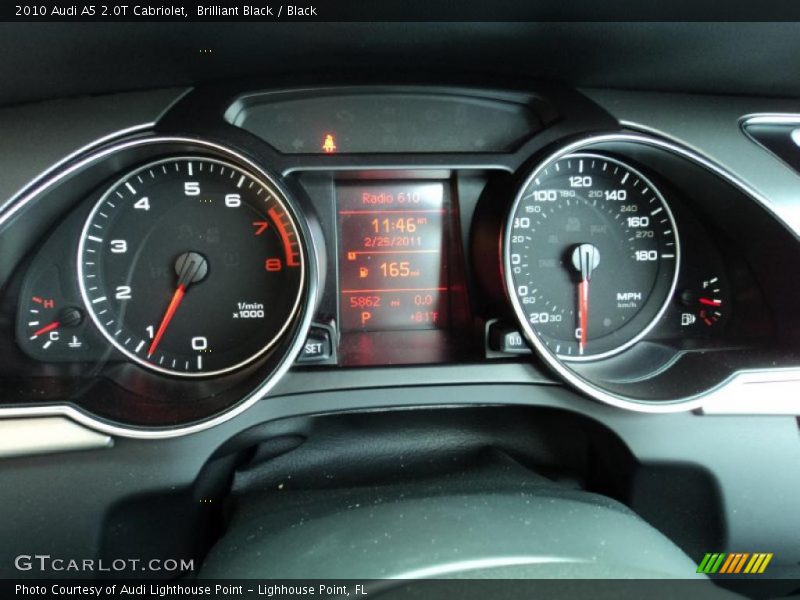  2010 A5 2.0T Cabriolet 2.0T Cabriolet Gauges
