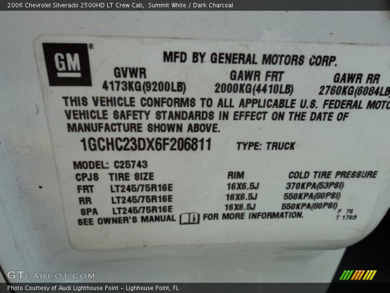 Summit White / Dark Charcoal 2006 Chevrolet Silverado 2500HD LT Crew Cab