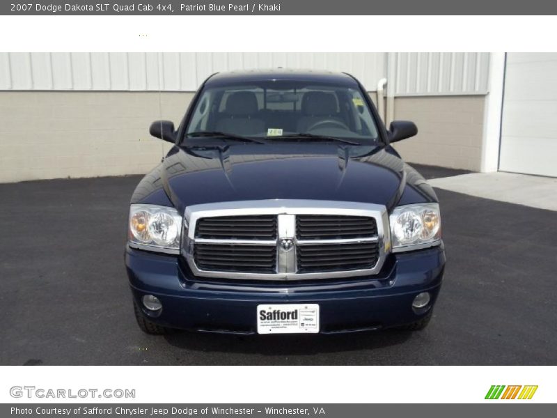 Patriot Blue Pearl / Khaki 2007 Dodge Dakota SLT Quad Cab 4x4