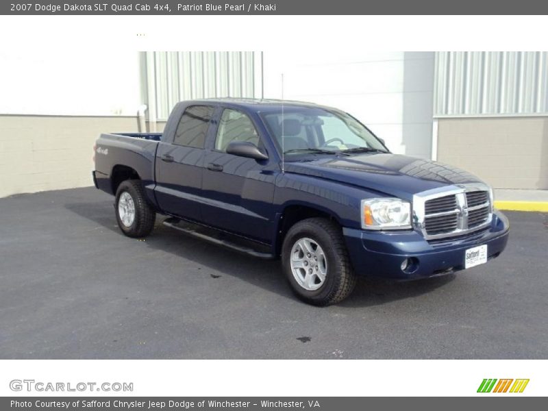 Patriot Blue Pearl / Khaki 2007 Dodge Dakota SLT Quad Cab 4x4