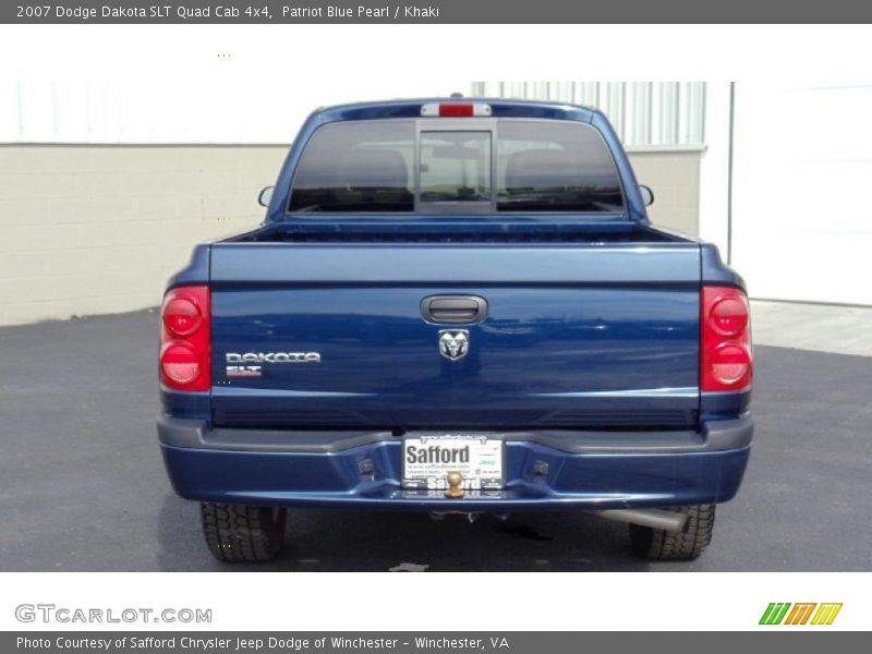 Patriot Blue Pearl / Khaki 2007 Dodge Dakota SLT Quad Cab 4x4