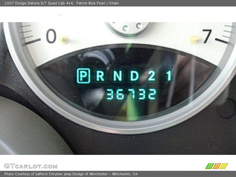 Patriot Blue Pearl / Khaki 2007 Dodge Dakota SLT Quad Cab 4x4