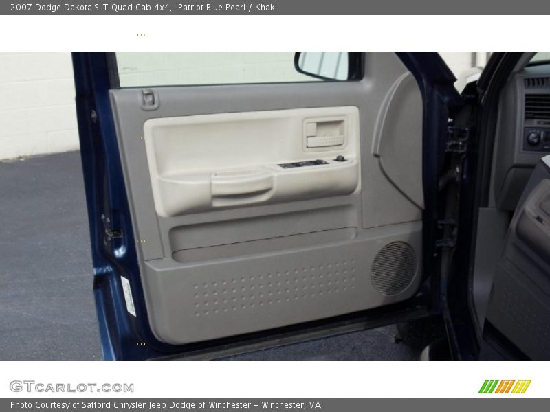 Patriot Blue Pearl / Khaki 2007 Dodge Dakota SLT Quad Cab 4x4