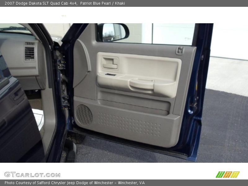 Patriot Blue Pearl / Khaki 2007 Dodge Dakota SLT Quad Cab 4x4