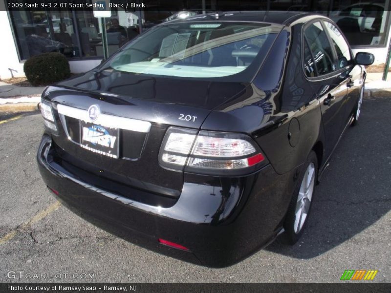 Black / Black 2009 Saab 9-3 2.0T Sport Sedan