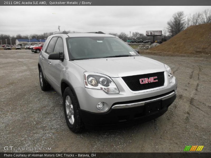 Quicksilver Metallic / Ebony 2011 GMC Acadia SLE AWD