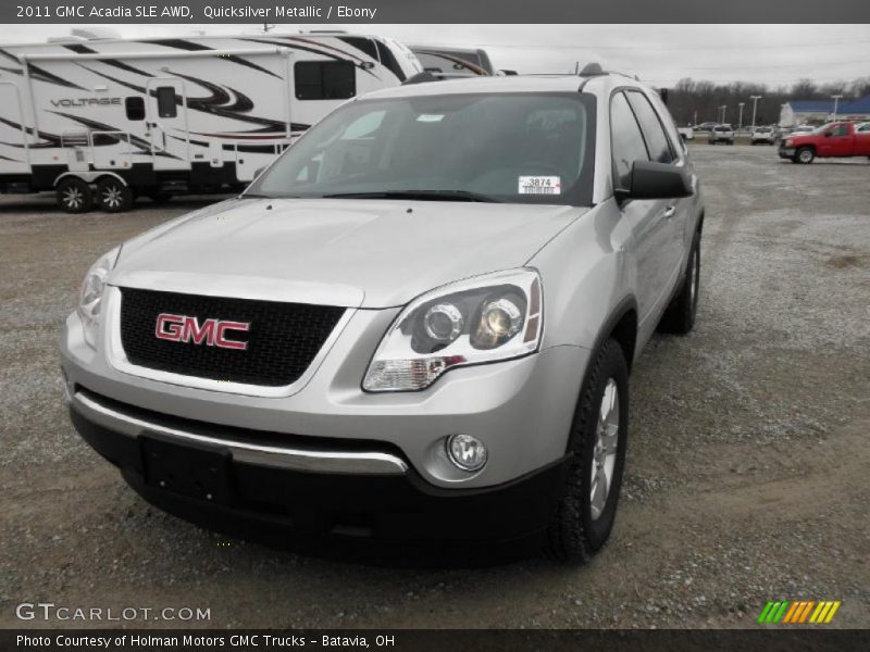 Quicksilver Metallic / Ebony 2011 GMC Acadia SLE AWD