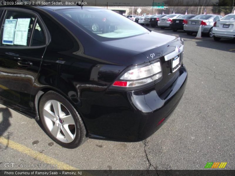 Black / Black 2009 Saab 9-3 2.0T Sport Sedan