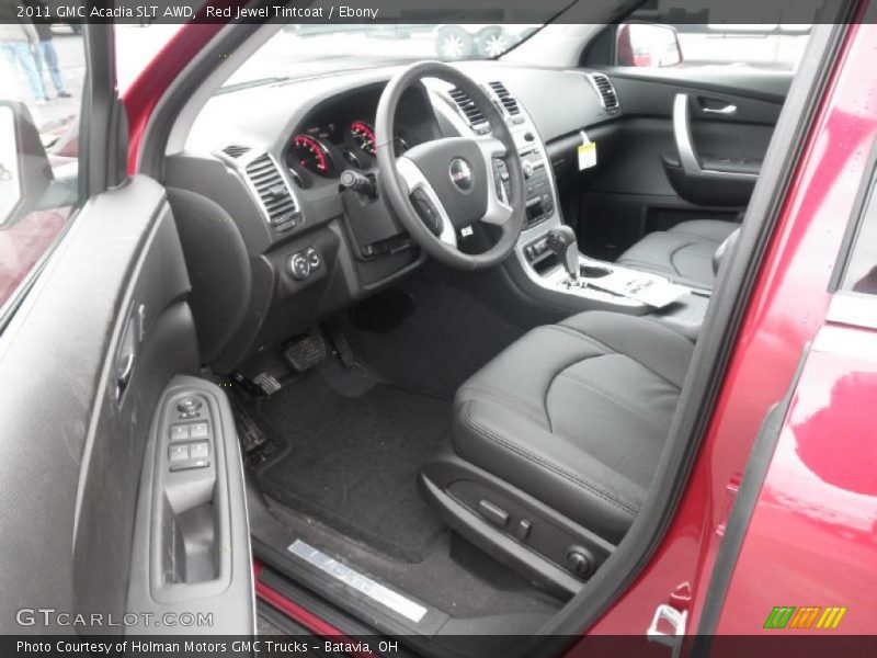 Red Jewel Tintcoat / Ebony 2011 GMC Acadia SLT AWD