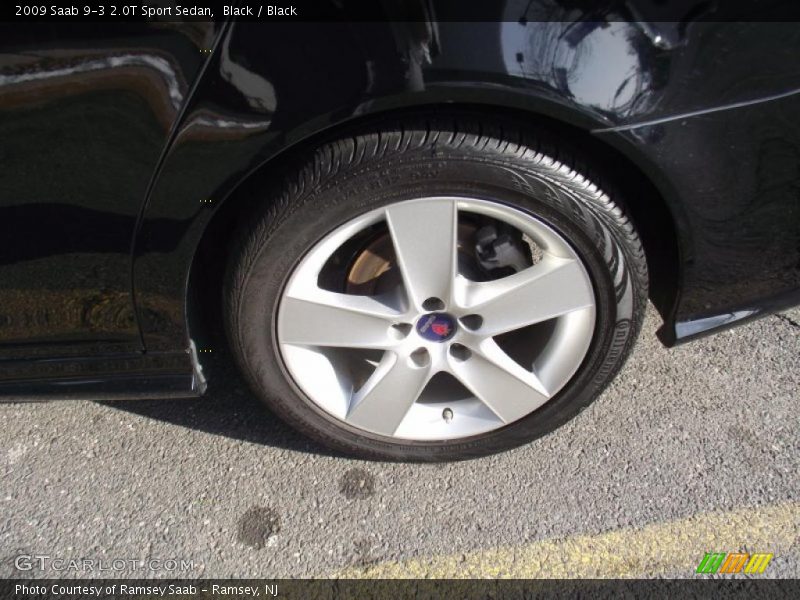 Black / Black 2009 Saab 9-3 2.0T Sport Sedan