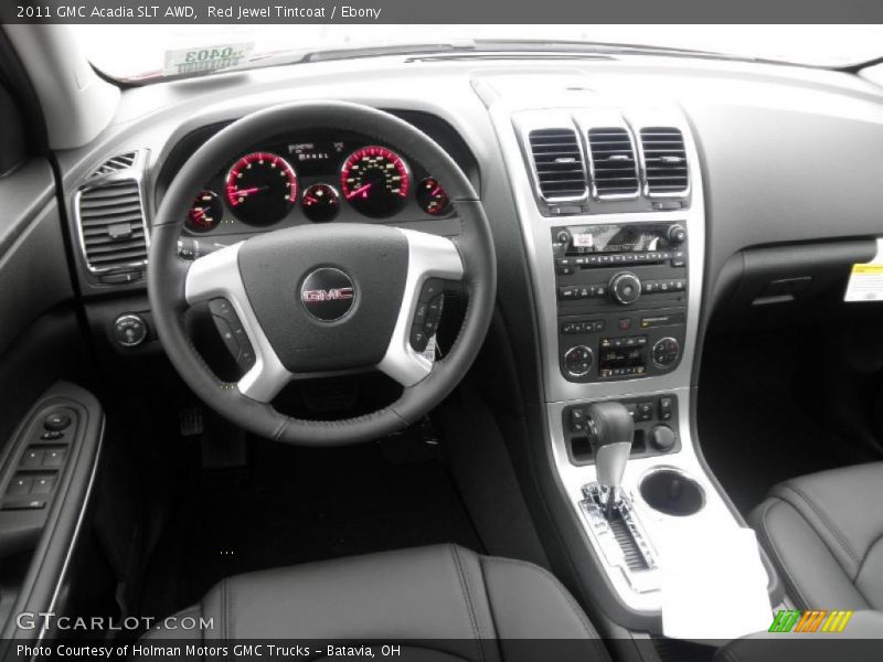 Red Jewel Tintcoat / Ebony 2011 GMC Acadia SLT AWD
