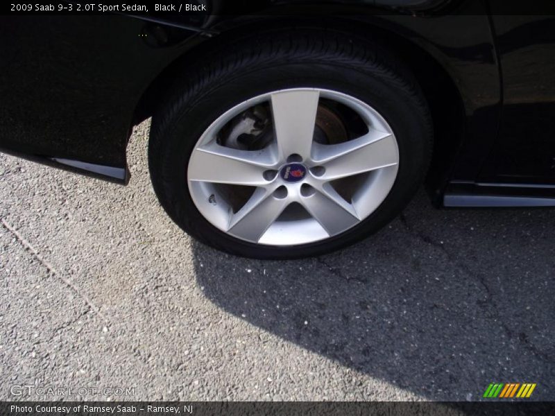 Black / Black 2009 Saab 9-3 2.0T Sport Sedan