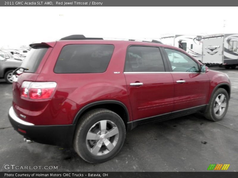 Red Jewel Tintcoat / Ebony 2011 GMC Acadia SLT AWD