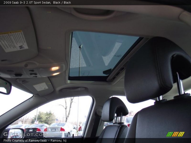 Black / Black 2009 Saab 9-3 2.0T Sport Sedan