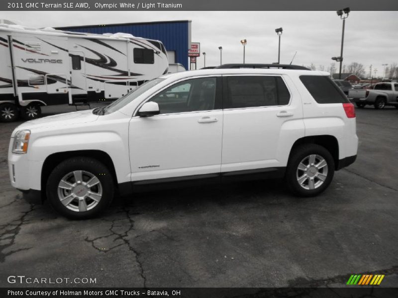 Olympic White / Light Titanium 2011 GMC Terrain SLE AWD
