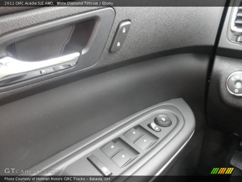 White Diamond Tintcoat / Ebony 2011 GMC Acadia SLE AWD
