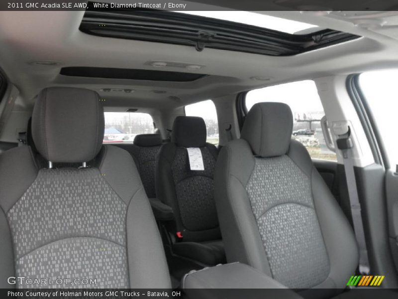 White Diamond Tintcoat / Ebony 2011 GMC Acadia SLE AWD
