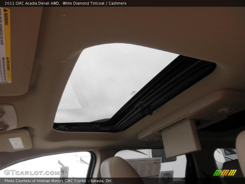 White Diamond Tintcoat / Cashmere 2011 GMC Acadia Denali AWD