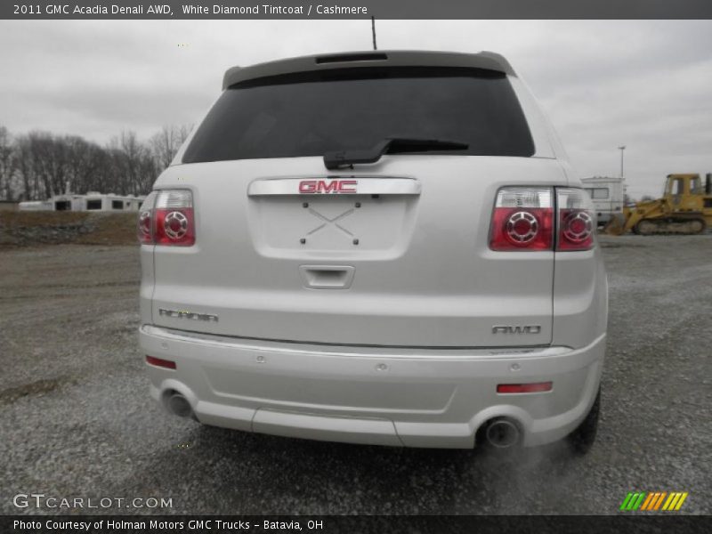 White Diamond Tintcoat / Cashmere 2011 GMC Acadia Denali AWD