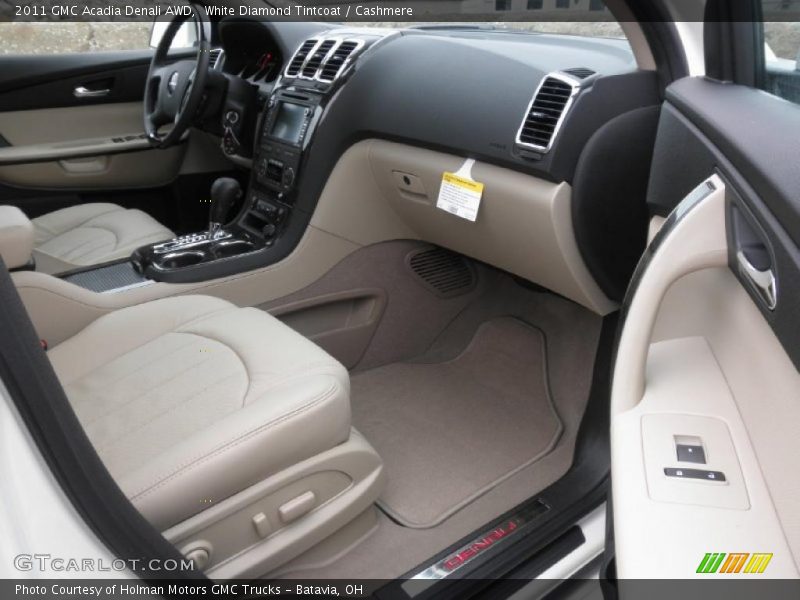 White Diamond Tintcoat / Cashmere 2011 GMC Acadia Denali AWD
