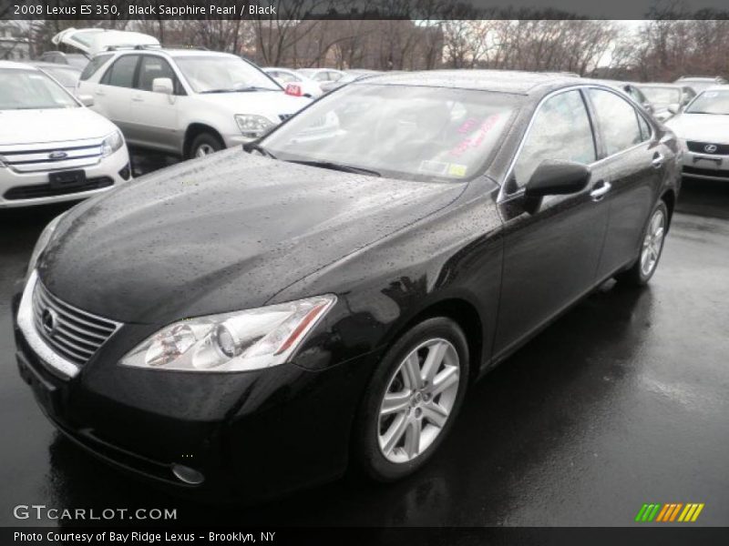 Black Sapphire Pearl / Black 2008 Lexus ES 350