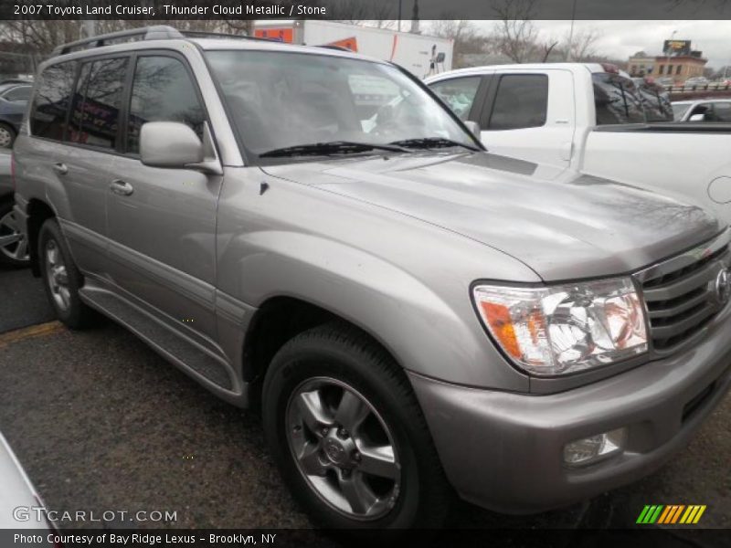 Thunder Cloud Metallic / Stone 2007 Toyota Land Cruiser