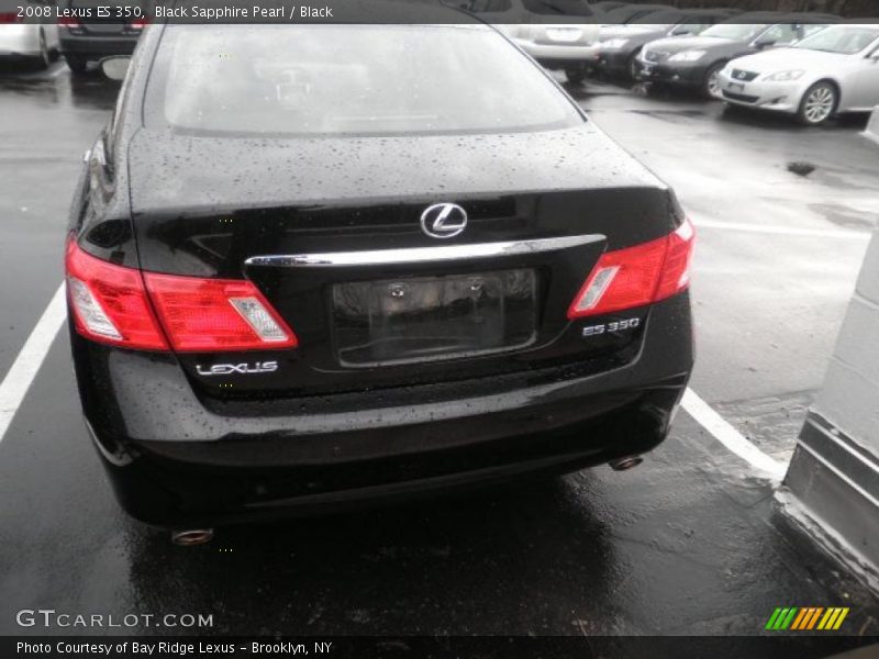 Black Sapphire Pearl / Black 2008 Lexus ES 350