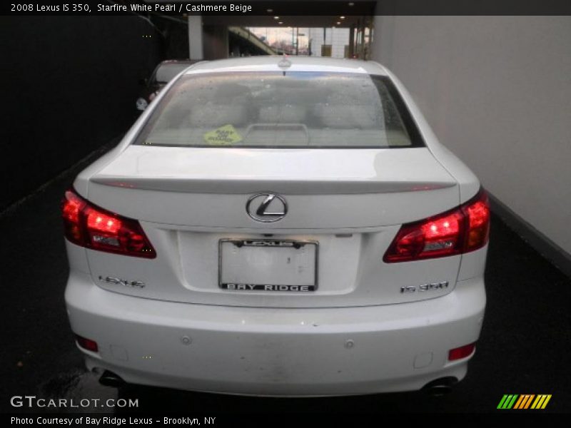 Starfire White Pearl / Cashmere Beige 2008 Lexus IS 350