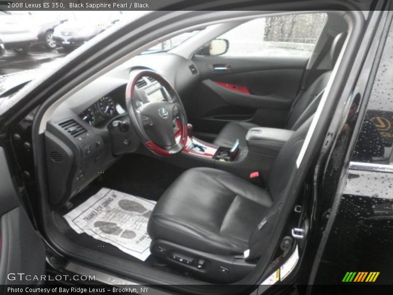 Black Sapphire Pearl / Black 2008 Lexus ES 350