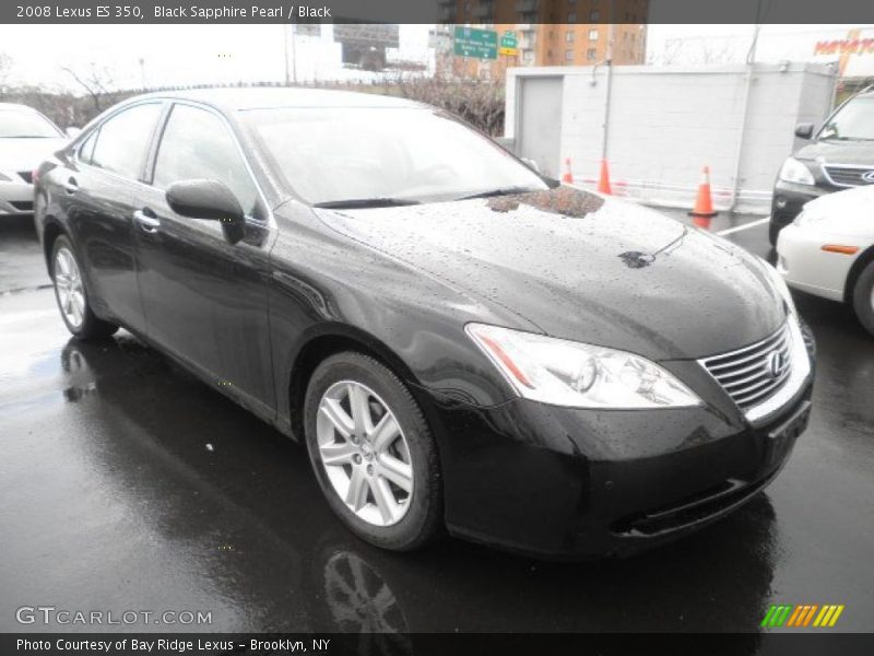 Black Sapphire Pearl / Black 2008 Lexus ES 350