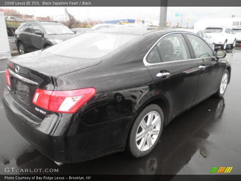 Black Sapphire Pearl / Black 2008 Lexus ES 350